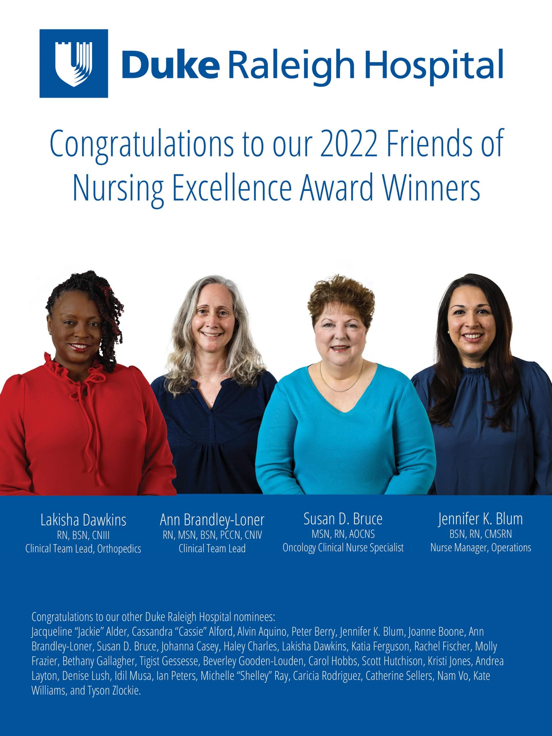 Friends of Nursing Award Ad DRAH